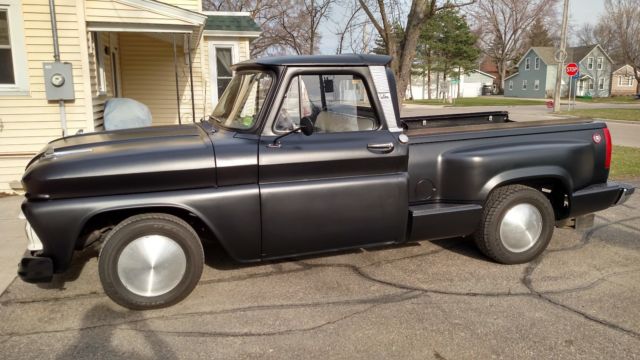 1964 flat black GMC Other step side
