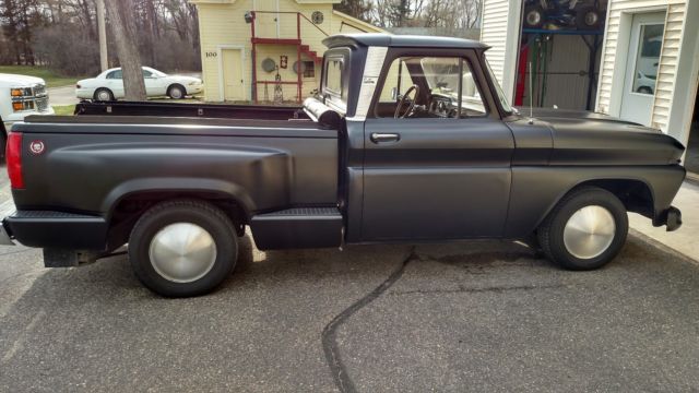 1964 flat black GMC Other step side