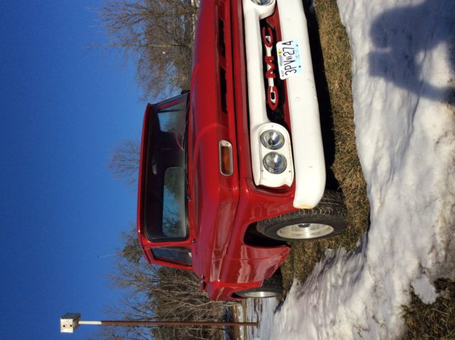 1964 Victory red GMC Sierra 1500 Short bed step side
