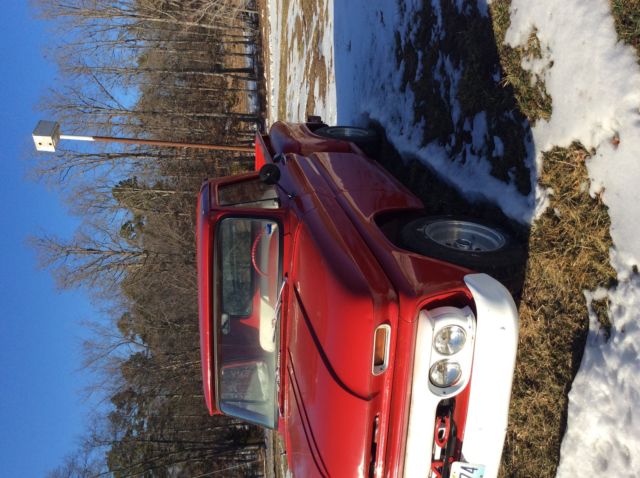 1964 Victory red GMC Sierra 1500 Short bed step side