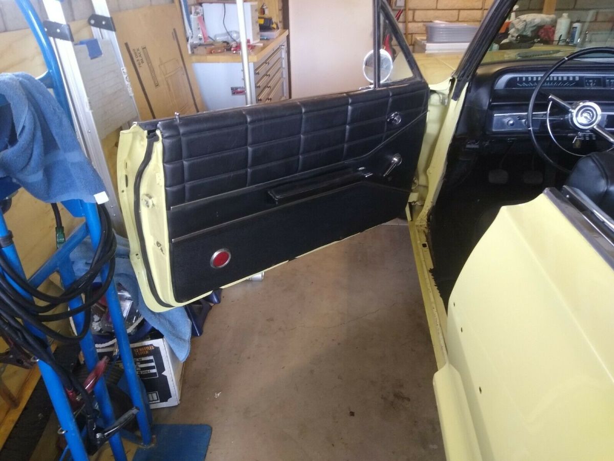 1964 Yellow Chevrolet Impala Convertible