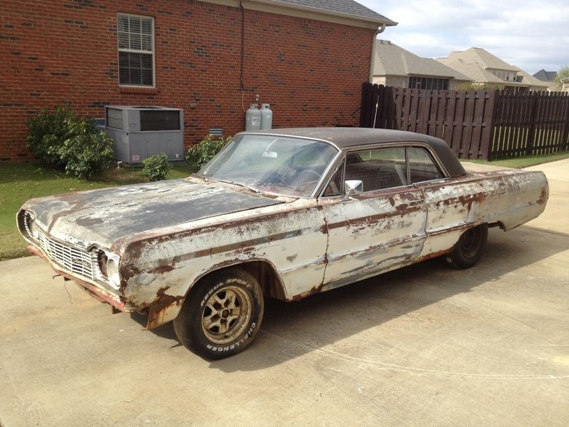 1964 White Chevrolet Impala Coupe