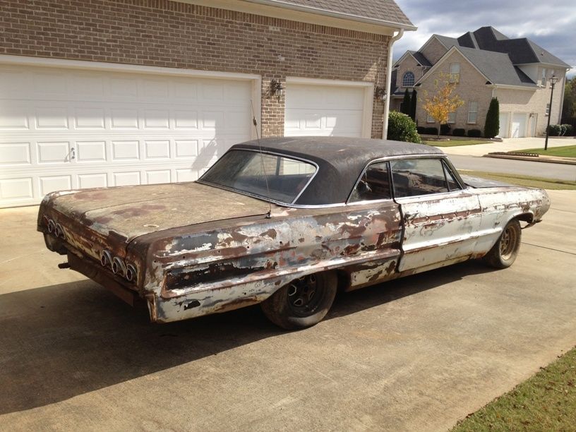 1964 White Chevrolet Impala Coupe
