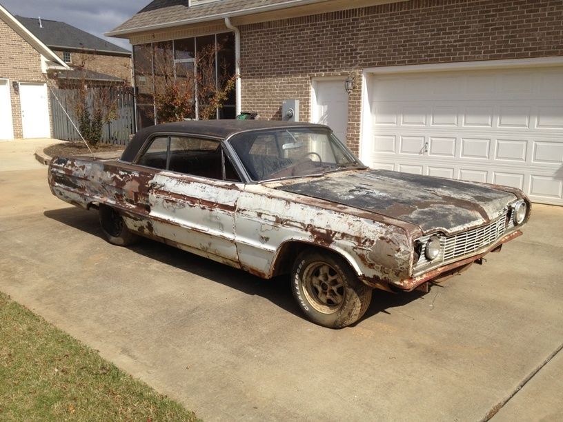 1964 White Chevrolet Impala Coupe