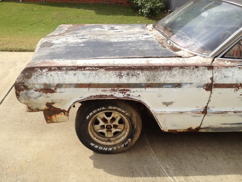 1964 White Chevrolet Impala Coupe
