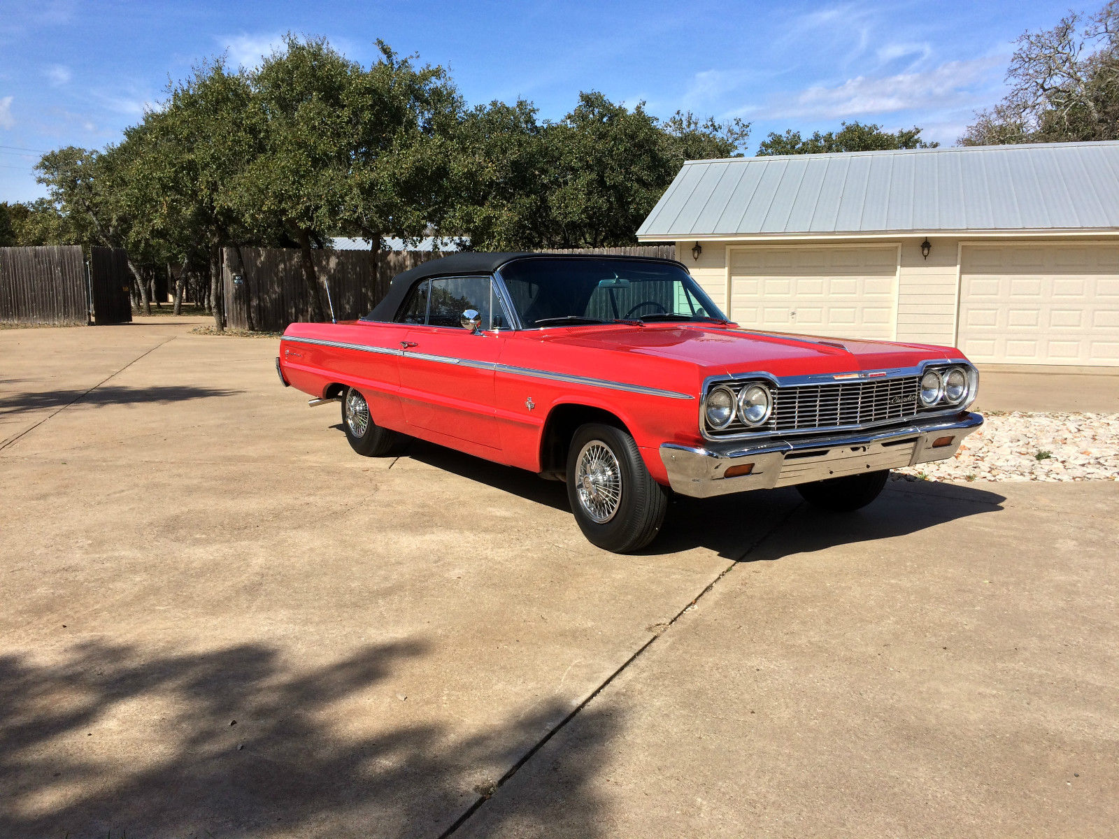 1964 Red Chevrolet Impala Convertible