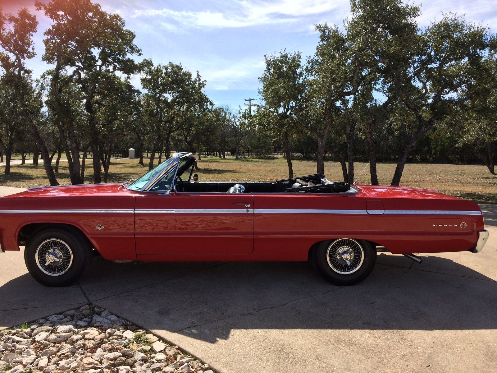 1964 Red Chevrolet Impala Convertible
