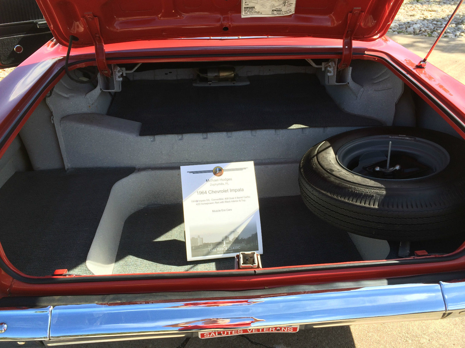 1964 Red Chevrolet Impala Convertible