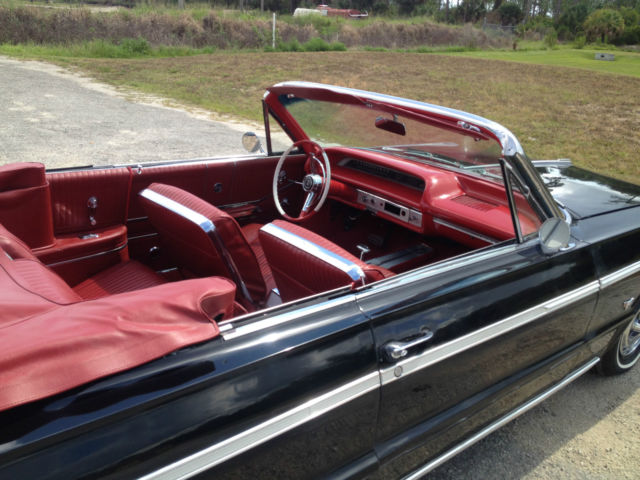 1964 Yellow Chevrolet Impala Convertible