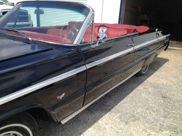 1964 Yellow Chevrolet Impala Convertible