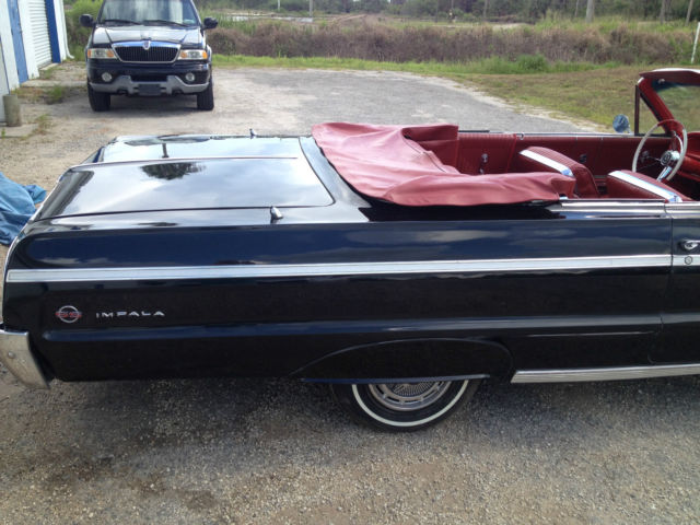 1964 Yellow Chevrolet Impala Convertible