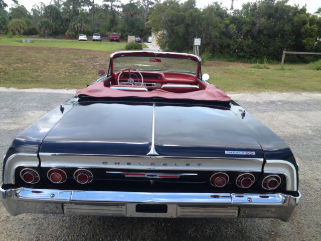 1964 Yellow Chevrolet Impala Convertible