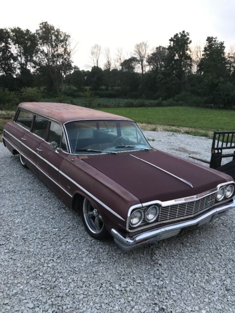 1964 Burgundy Chevrolet Impala Wagon