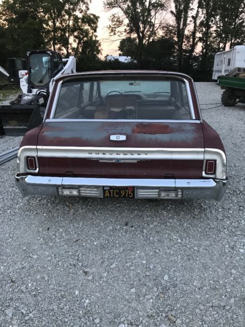 1964 Burgundy Chevrolet Impala Wagon