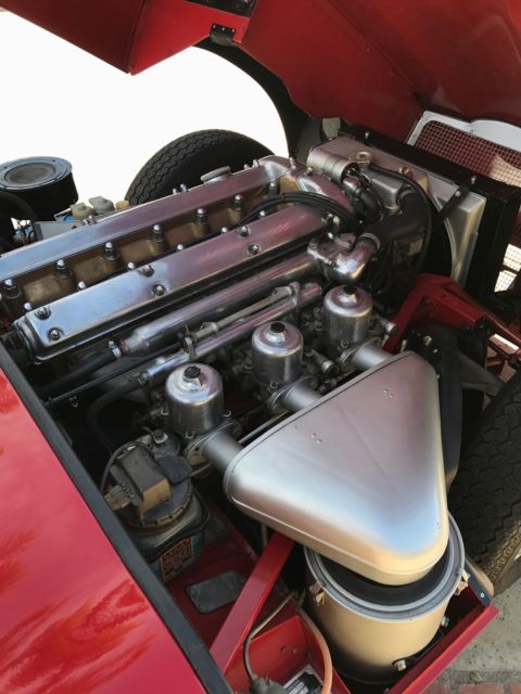 1964 Red Jaguar E-Type Convertible
