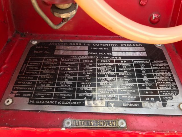 1964 Red Jaguar E-Type Convertible