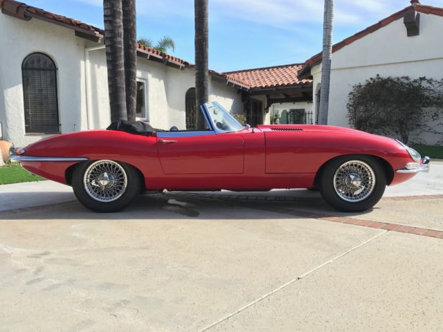 1964 Red Jaguar E-Type Convertible