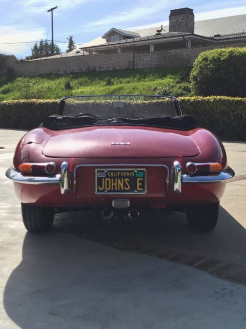 1964 Red Jaguar E-Type Convertible