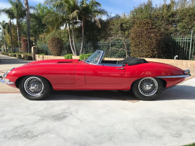 1964 Red Jaguar E-Type Convertible