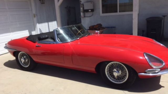 1964 Red Jaguar E-Type Convertible