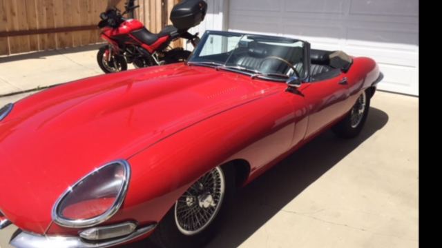 1964 Red Jaguar E-Type Convertible