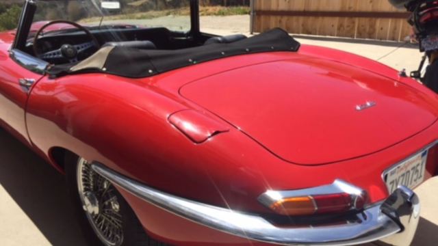 1964 Red Jaguar E-Type Convertible