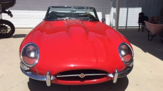 1964 Red Jaguar E-Type Convertible