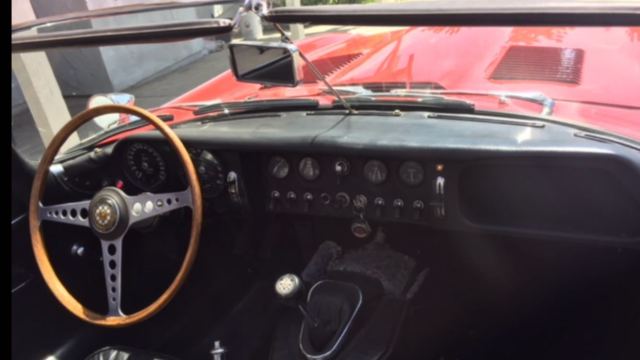 1964 Red Jaguar E-Type Convertible