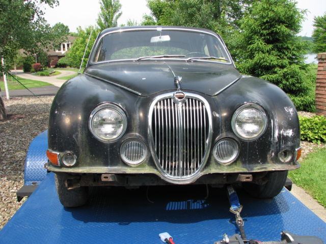 1964 Black Jaguar Mk2 S-Type 3.8S Sedan