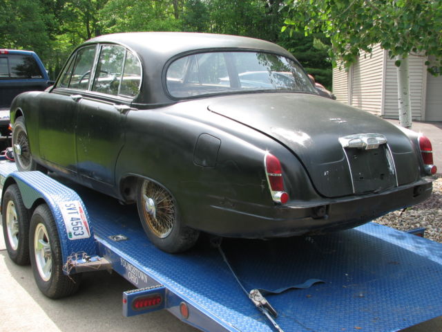 1964 Black Jaguar Mk2 S-Type 3.8S Sedan