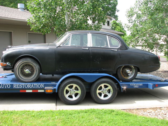 1964 Black Jaguar Mk2 S-Type 3.8S Sedan