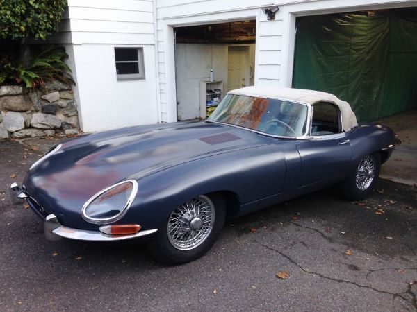 1964 Burgundy Jaguar E-Type Convertible