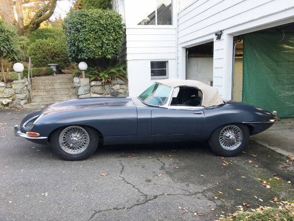 1964 Burgundy Jaguar E-Type Convertible