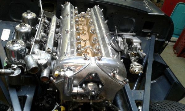 1964 Burgundy Jaguar E-Type Convertible