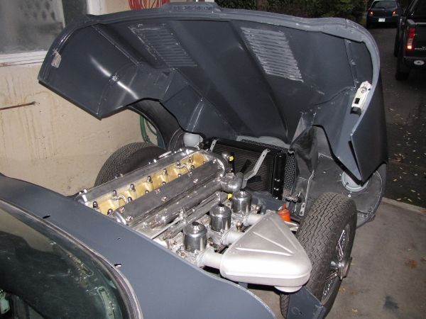 1964 Burgundy Jaguar E-Type Convertible