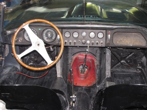 1964 Burgundy Jaguar E-Type Convertible