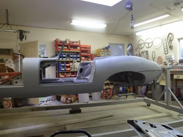 1964 Burgundy Jaguar E-Type Convertible