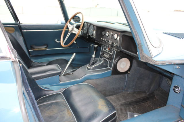 1964 light blue Jaguar E-Type Coupe