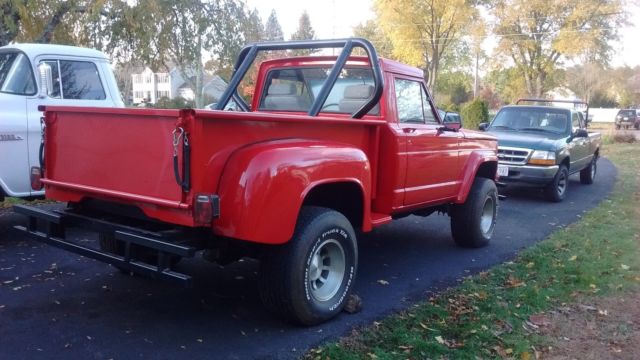 1964 Red Willys gladiator Standard Cab Pickup