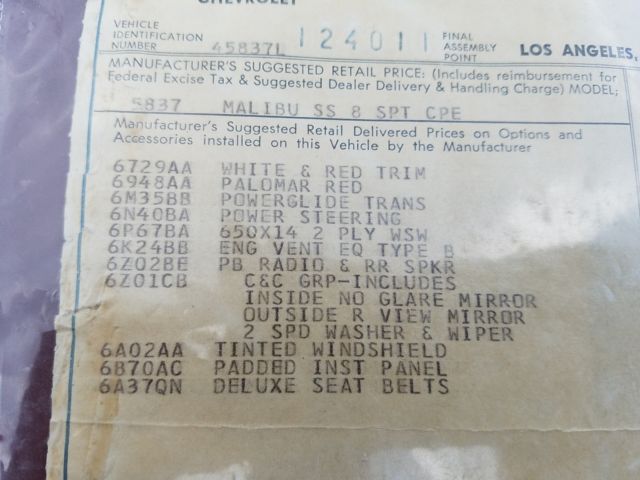 1964 Burgundy Chevrolet Chevelle Hdtp