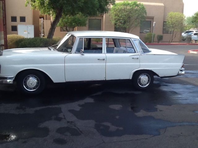 1964 White Mercedes-Benz 200-Series Sedan