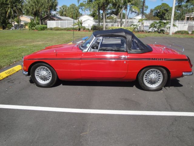 1964 Red MG MGB Convertible