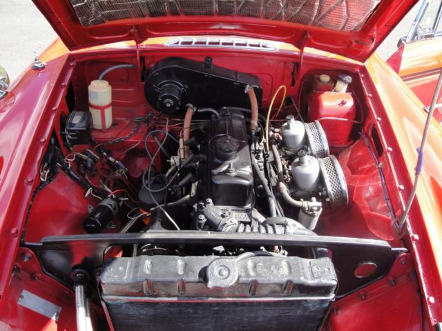 1964 Red MG MGB Convertible