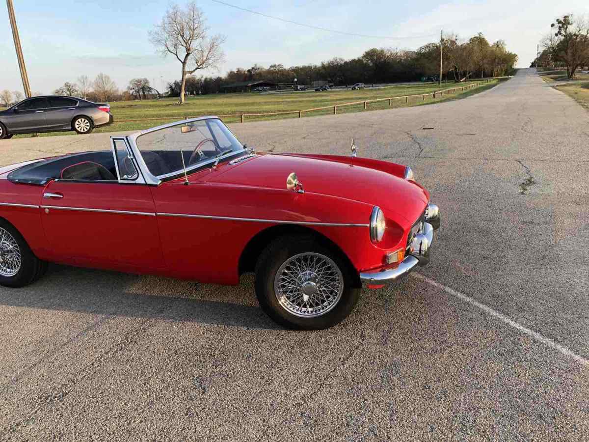 1964 Red MG MGB Convertible