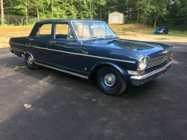 1964 Blue Chevrolet Nova Sedan