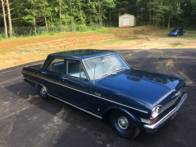 1964 Blue Chevrolet Nova Sedan