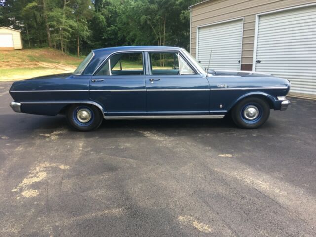1964 Blue Chevrolet Nova Sedan
