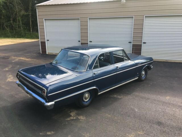 1964 Blue Chevrolet Nova Sedan