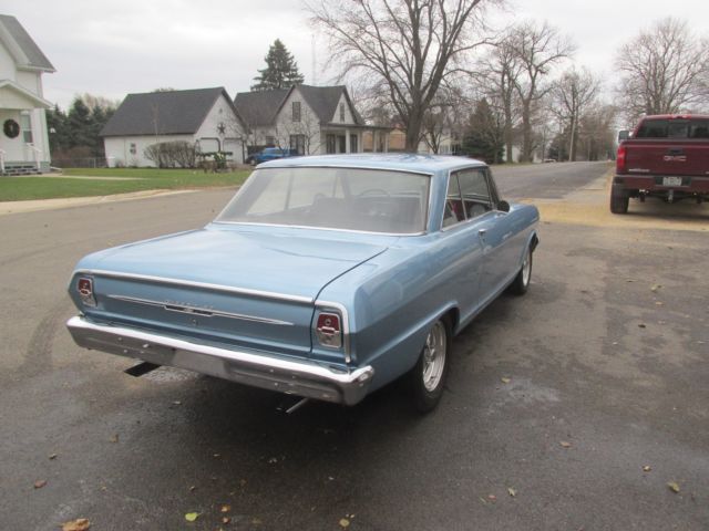 1964 SILVER BLUE Chevrolet Nova Coupe