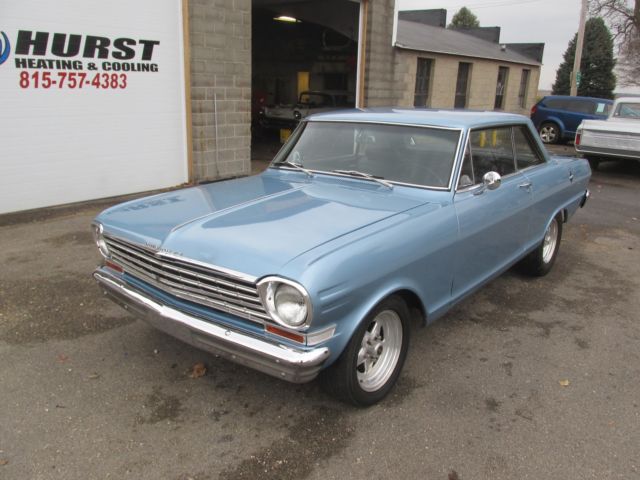 1964 SILVER BLUE Chevrolet Nova Coupe